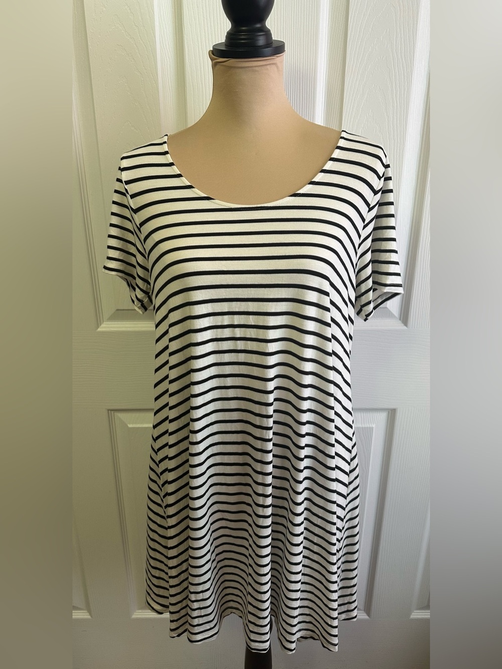 Wishlist Black and White Striped Mini Dress